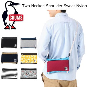 SALE！チャムス ツーネックドショルダー スウェットナイロン(サコッシュ) CH60-3610 CHUMS Two Necked Shoulder Sweat Nylon