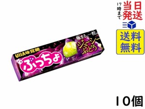 UHA味覚糖 ぷっちょスティック ジューシーぶどう 10粒 ×10個 賞味期限2024/07