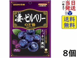 UHA味覚糖 凄いビルベリー のど飴 62g ×8個 賞味期限2024/12