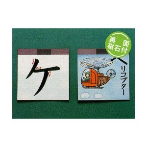 絵入りカタカナカード 国語 小学生 一年生 表示用 マグネット付 児童 文字