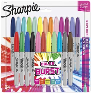 Sharpie シャーピー 油性マーカー カラーバースト 24本 セット F 中字 油性ペン 1949557