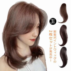 【送料無料】2本入り 前髪ウィッグ 部分ウィッグ つけ毛 小顔 簡単 ワンタッチ ヘアアレンジ ウイッグ 耐熱ウィッグ エクステンション ポ