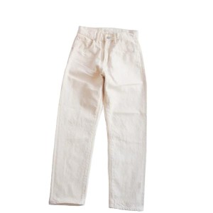 20%OFFクーポン配布中 HATSKI / Loose Tapered Washi Denim 22001-W Ecru ハツキ テーパードデニム ユニセックス