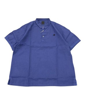 15%OFFクーポン配布中 maillot / linen rich polo shirt-Tee NAVY マイヨ ポロシャツ