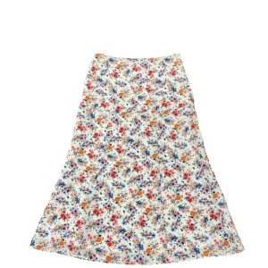 15%OFFクーポン配布中 MEYAME / BEAUTIFUL SKIRT (FLOWER) WHITE メヤメ スカート プリント 花柄