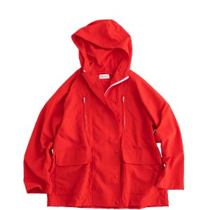 15%OFFクーポン配布中 MEYAME / MANY POCKETS SHORT PARKA RED メヤメ マウンテンパーカー 撥水加工