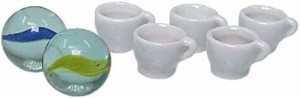 日本製 ミニチュア陶器 エクスト ミニカップ 5個セット ミニチュア食器 白 ACS WEB SHOP