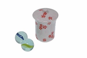 ミニチュア陶器 蓋付 湯のみ 小 桜渦 ミニチュア食器 日本製 製造 直売 ACS WEB SHOP