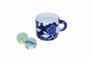 ミニチュアマグカップ 桜友禅 瑠璃 日本製 ミニチュア食器 ACS WEB SHOP