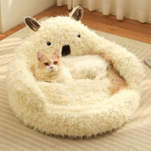 猫 犬 ベッド　ペットベッド ふわふわ　暖か もこもこ　キャット　ペット用品 ペットハウス　滑り止め　クッション ソファー　柔らかい　