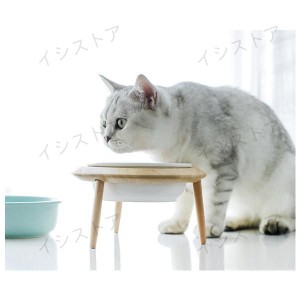 フードボウル　エサ皿　ペット用品　高さ角度調整 餌台 犬餌台 猫皿 水飲み器 猫 餌入れ 食器 陶器 加熱可
