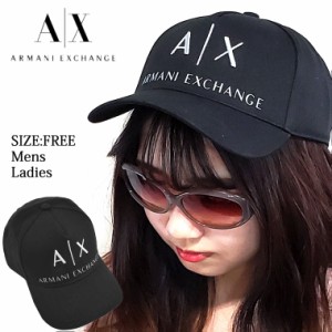 アルマーニ エクスチェンジ ARMANI EXCHANGE 帽子 キャップ ロゴ ベースボールキャップ メンズ ブランド ブラック 954039