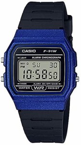 カシオ CASIO 正規品 時計 腕時計 メンズ ブラック ブルー ブランド WATCH COLLECTION POP F-91WM-2AJH チープカシオ チプカシ