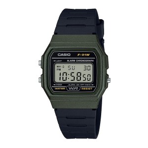 カシオ CASIO 正規品 時計 腕時計 メンズ ブラック カーキ WATCH COLLECTION POP F-91WM-3AJH チープカシオ チプカシ ブランド
