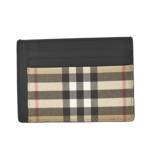 バーバリー BURBERRY カードケース メンズ パスケース 名刺入れ 薄型 カード入れ マネークリップ 8049594 ベージュ ブランド