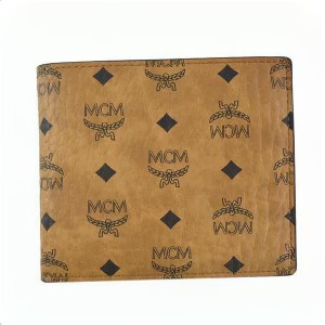 エムシーエム MCM 財布 二つ折り財布 折り財布 メンズ キャメル ブラウン ベージュ モノグラム ロゴ ブランド MXSAAVI01