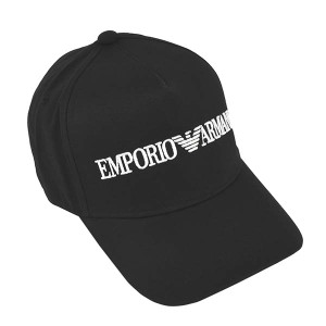 エンポリオアルマーニ EMPORIO ARMANI 帽子 キャップ ベースボールキャップ 野球帽 627563 メンズ ブラック 黒色 コットン ロゴ フリーサの通販はau PAY マーケット