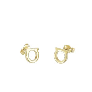 フェラガモ FERRAGAMO ピアス アクセサリー レディース ブランド 760120 ORECCHINI ゴールド STUD GANC FQ 696432 OROGIOVELUC 新品