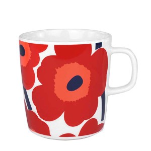 マリメッコ MARIMEKKO カップ マグカップ コップ ウニッコ レッド レディース 花柄 フラワー 067719 OIVA UNIKKO RED 001