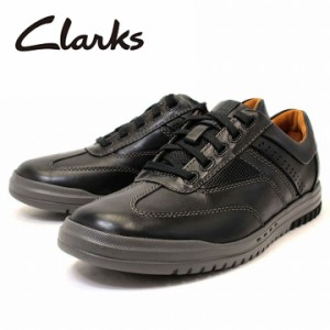 クラークス スニーカー メンズ Clarks 靴 革靴 レザー カジュアルシューズ Unrhombus Fly 本革 ブラック ギフト 男性 プレゼント cl26127