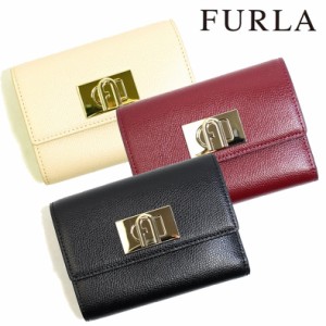 フルラ FURLA 財布 三つ折り財布 折りたたみ財布 1927 M pcw4aco-ar レディース ベージュ レッド ブラック ゴールド カーフレザー 本革 