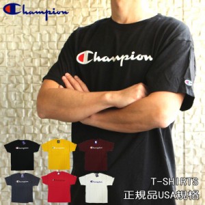 チャンピオン Champion Tシャツ メンズ ギフト レディース 半袖 半そで ロゴ ビッグシルエット トップス クルーネック USA シャツ ブラン