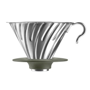 ハリオ HARIO V60 メタルドリッパー 1〜4杯用 O-VDM-02-HSV(1個) Outdoor コーヒー 本格コーヒー器具 アウトドア 4977642040014 コーヒー