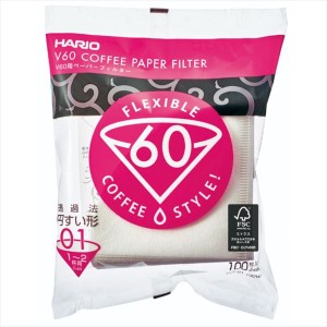 ハリオ HARIO V60ペーパーフィルター01 100枚 コーヒーフィルター 1〜2杯用 コーヒーグッズ
