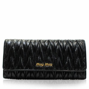 ミュウミュウ 長財布 MIUMIU マテラッセ 5m1109 f0002 nero 財布 レディース 女性 プレゼント アウトレット