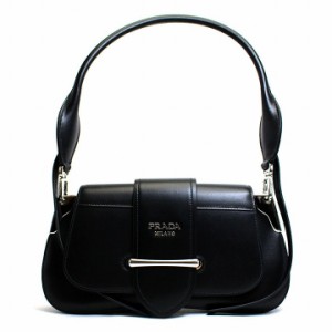 プラダ PRADA ショルダーバッグ パッティーナ ストラップ 2way バッグ レディース 女性 プレゼント レザー ブラック ブランド ブラック 