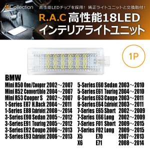 R.A.C LED インテリアライトユニット BMW ミニ R53 クーパーS 2002-2007(商品コード:500073)