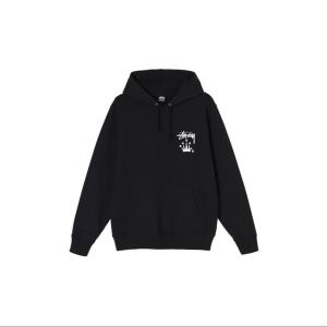 STUSSY×NIKE Hoodie black パーカー ステューシー 悲しい ナイキ 売買  