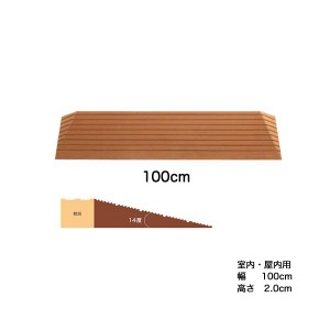 [W462017] 段差スロープ ダイヤスロープシンエイテクノDS100-20 幅100cm高さ2.0cm　室内・屋内用 段差解消スロープ