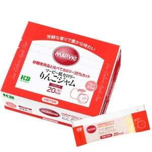 マービー 低カロリー　りんごジャム スティック 455g（13g×35本）  H＋Bライフサイエンス（ハーバー研究所）