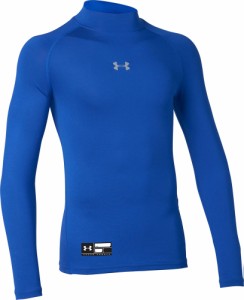 UNDER　ARMOUR アンダーアーマー UAヒートギアアーマー コンプレッション ロングスリーブ モック シャツ キッズ インナー トップス トレ