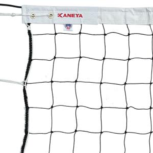 カネヤ KANEYA バレーボール  バレーボール ネット 日本バレーボール協会公認品 6人制バレーボールネット上下白帯付 スタンダードクラス 