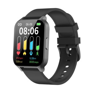 スマートウォッチ 2023 最新 1.7インチHD大画面 腕時計 歩数計 Smart Watch 7日間持続バッテリー 着信電話通知 スマホ探す D