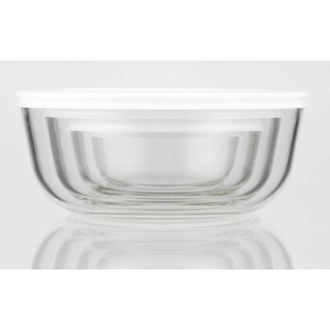 iwaki(イワキ) 耐熱ガラス 保存容器 SS 180ml ×4個セット パックぼうる KBC4130-W1