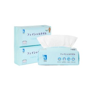 ITO フェイシャルタオル 60枚入×3個セット 敏感肌 肌荒れ対策 使い捨てタオル クレンジングタオル 洗顔タオル