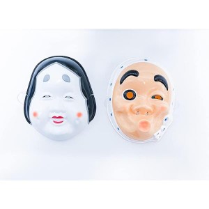 Yahoo!オークション - 【瑞】小川 作 木彫彩色「福の神」狂言面