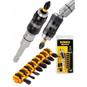 デウォルト(DEWALT) インパクトドライバー用 ユニバーサル ジョイント ソケット アダブター ドライバービット 10pcs セット DT705