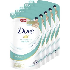 Dove(ダヴ) ボディウォッシュ センシティブマイルド ボディソープ 詰替え用 360g×5個