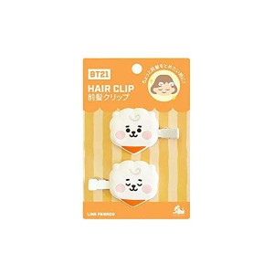 ソロモン商事 BT21 前髪クリップ HAIR CLIP かわいい 前髪ピン ヘアピン ヘアクリップ ヘアアクセサリー 洗顔 メイク デスクワーク