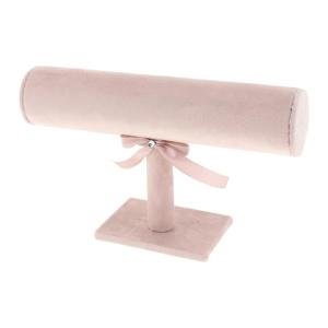 24x15cm_ピンク STOBAZA 腕時計 スタンド 腕時計台 宝石 時計 カチューシャ ネックレス ディスプレイ スタンド オーナメント カチューシ