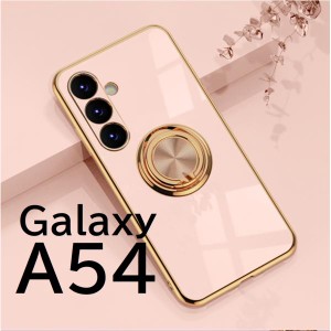 Galaxy A54 スマホ　ケース リング カバー ピンク