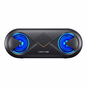 ワイヤレススピーカー bluetooth 無線 ワイヤレス高音質 重低音 充電式 ブルートゥーススピーカー usb AUX SDカード マイク搭載 LED BMAX