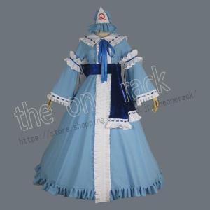 コススター 東方プロジェクト 西行寺 幽々子風 コスプレ衣装 【男女XS 