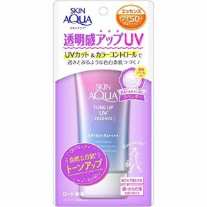 スキンアクア トーンアップ UVエッセンス  80g（　UV　日焼け止め　紫外線　ロート製薬