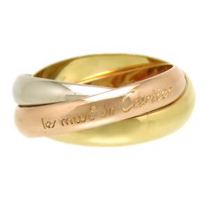 カルティエ Cartier リング トリニティ スリーカラー K18PG K18WG  