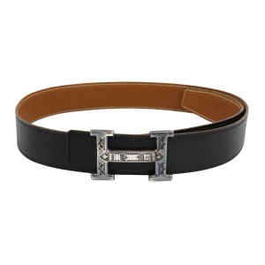 ☆HERMES☆エルメス☆シルバーバックル☆リバーシブルベルト
